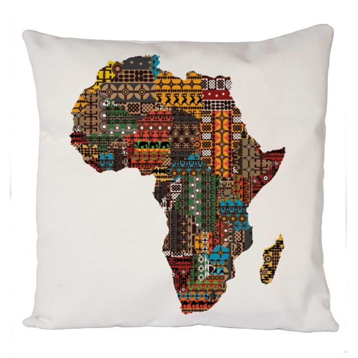 Africa Map Motifs Cushion Cover