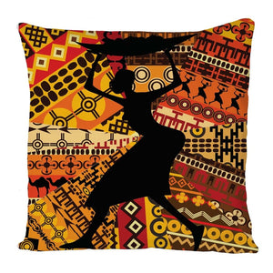 African Lady Cushion Cover