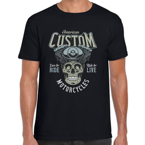 American Custom Motorcycles T-Shirt