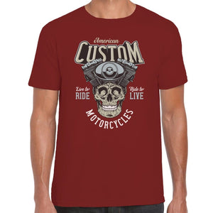 American Custom Motorcycles T-Shirt