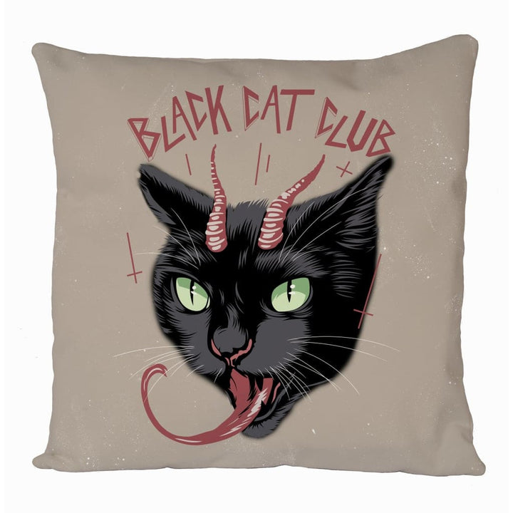 Black Cat Club Cushion Cover