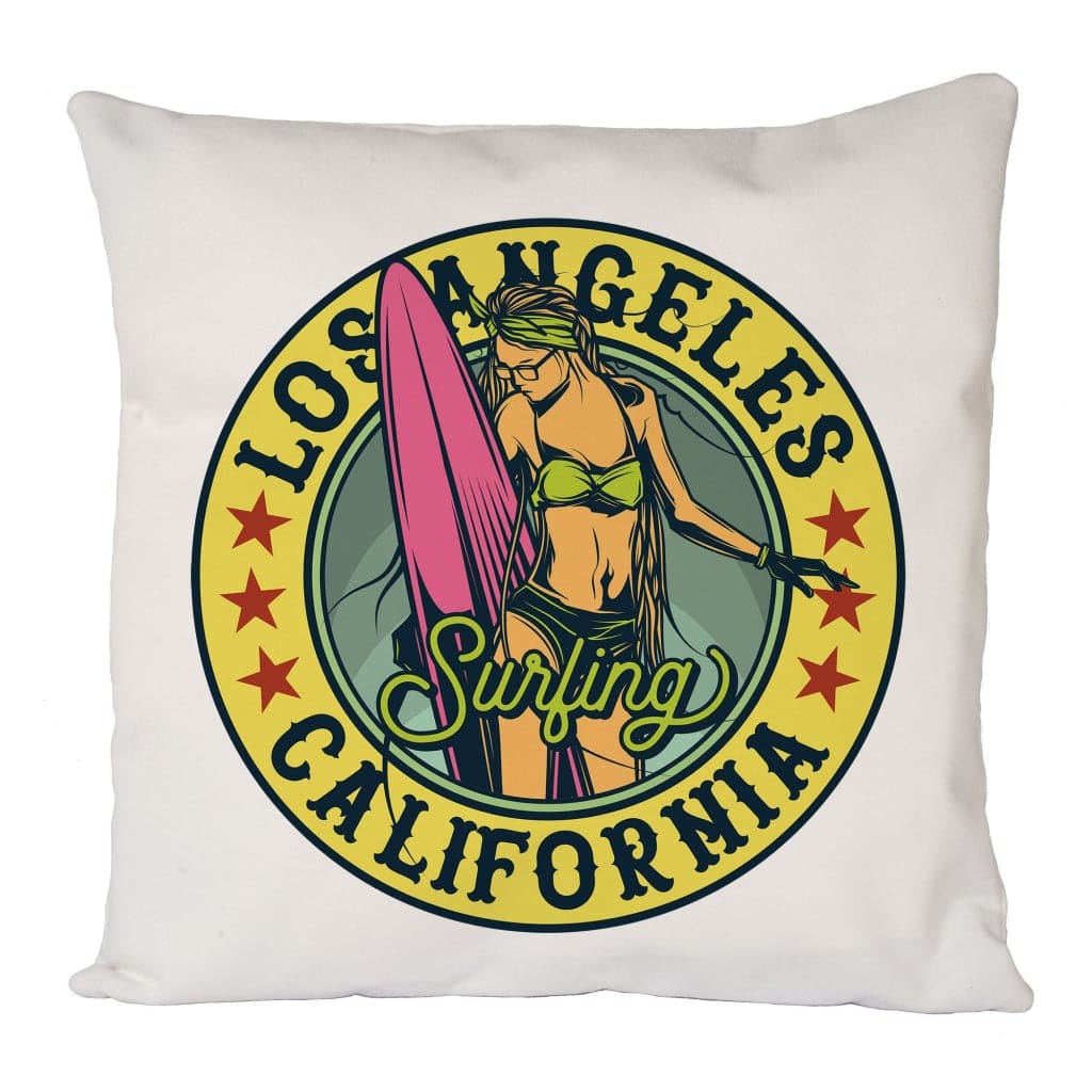 Cali Surfing Girl Cushion Cover