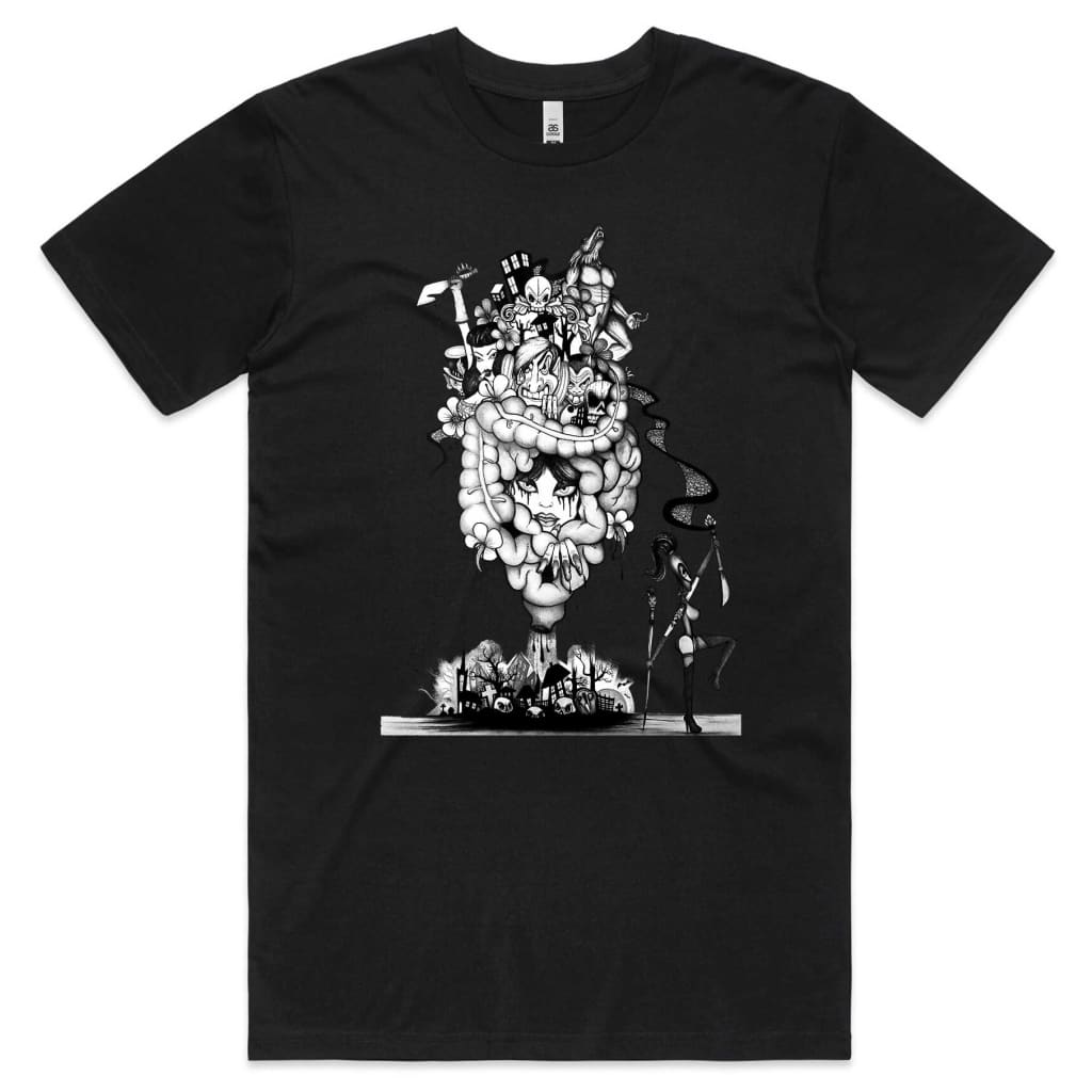 Cartoon Cemetery T-shirt