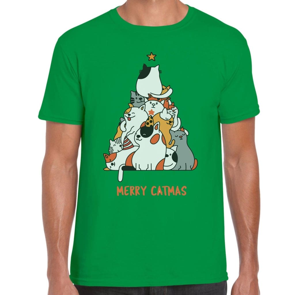 Cat Christmas Tree T-Shirt