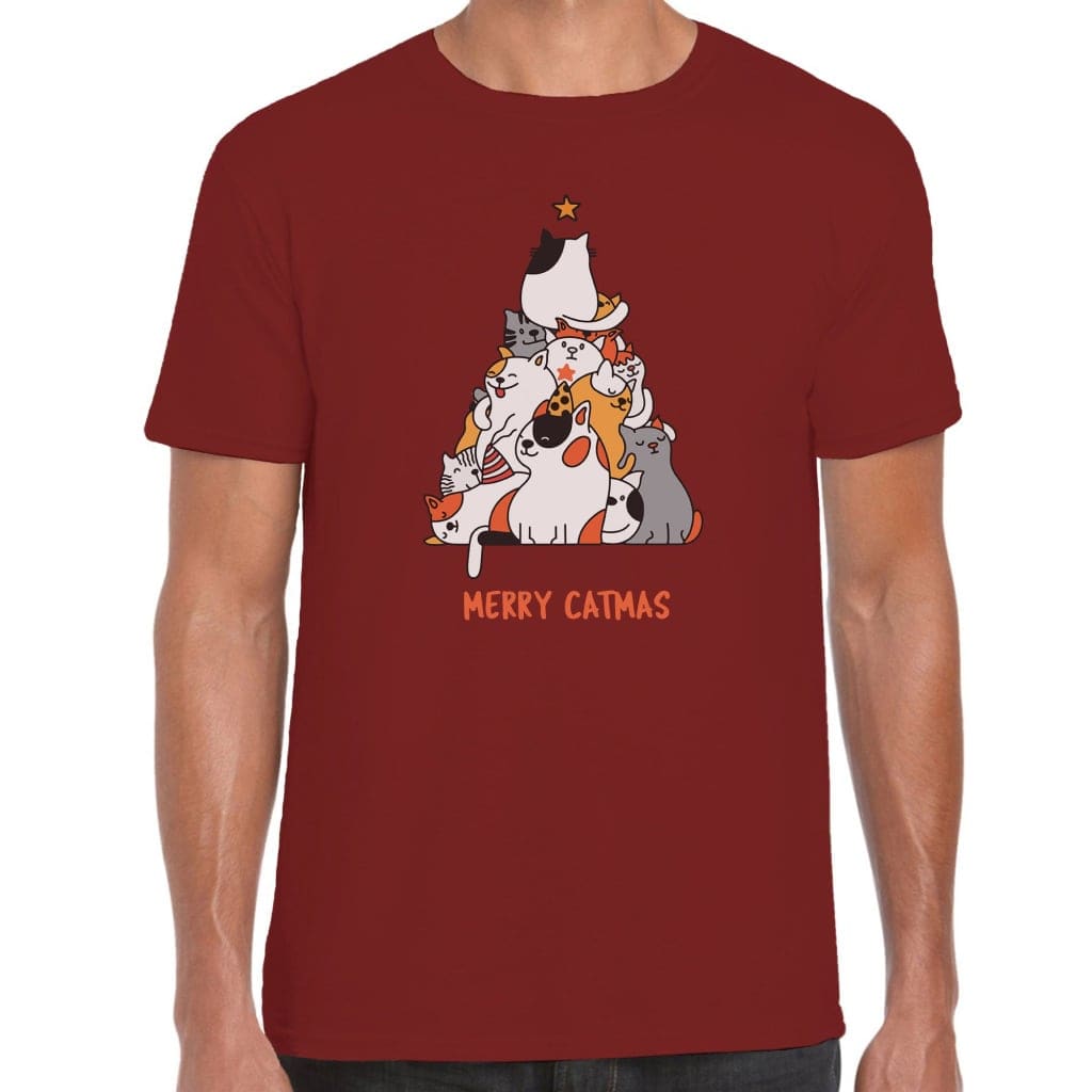 Cat Christmas Tree T-Shirt