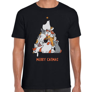 Cat Christmas Tree T-Shirt