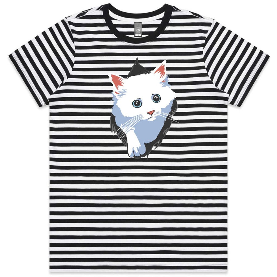 Cat Ripper Ladies Striped T-shirt