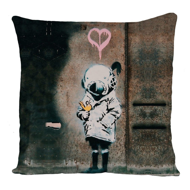 Dive Mask Girl Cushion Cover
