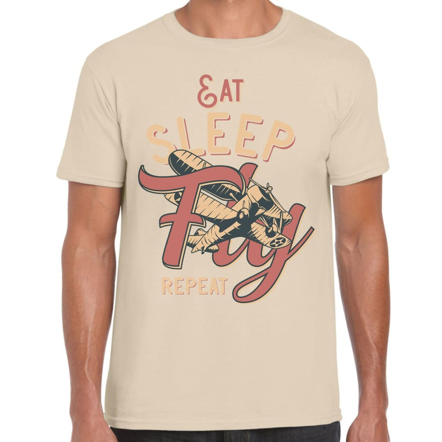 Eat Sleep Fly Repeat T-shirt