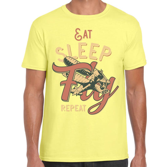 Eat Sleep Fly Repeat T-shirt