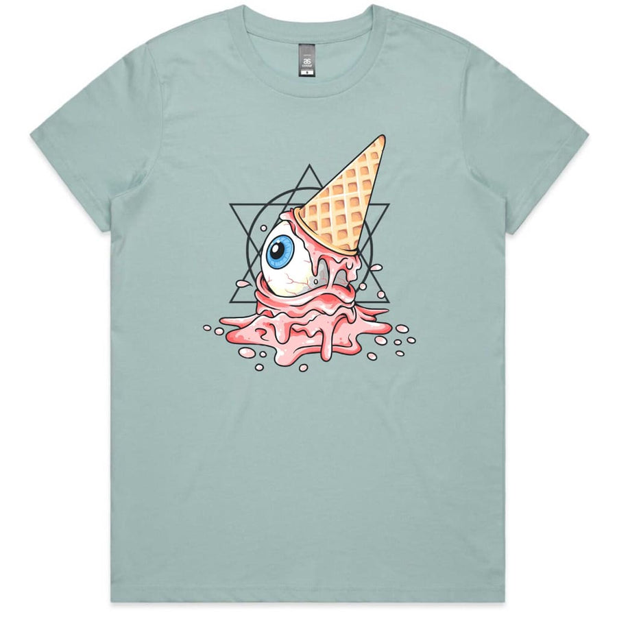 Eyeball Ice Cream Ladies T-shirt