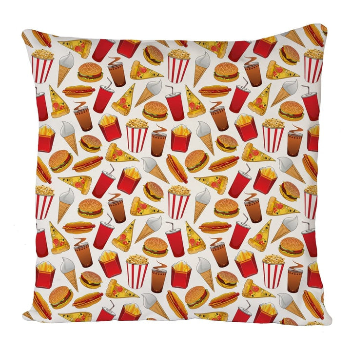 Fast Food Mix Cushion Cover