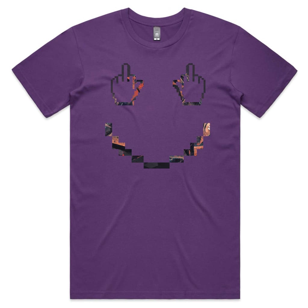 Finger Pixel Face T-shirt