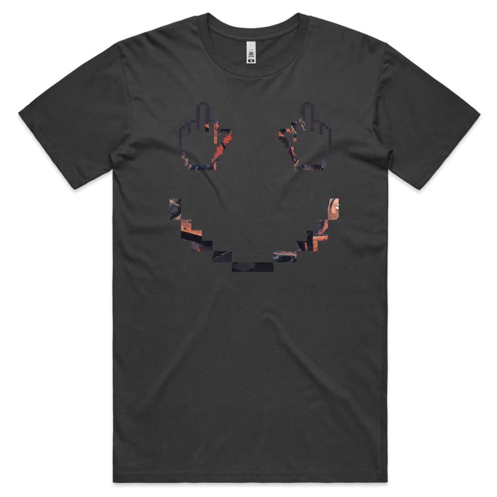 Finger Pixel Face T-shirt