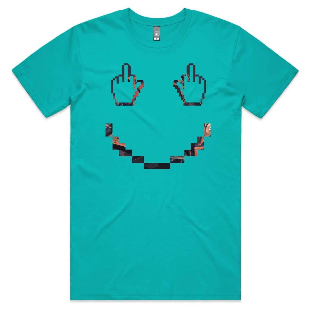 Finger Pixel Face T-shirt