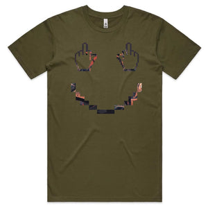 Finger Pixel Face T-shirt
