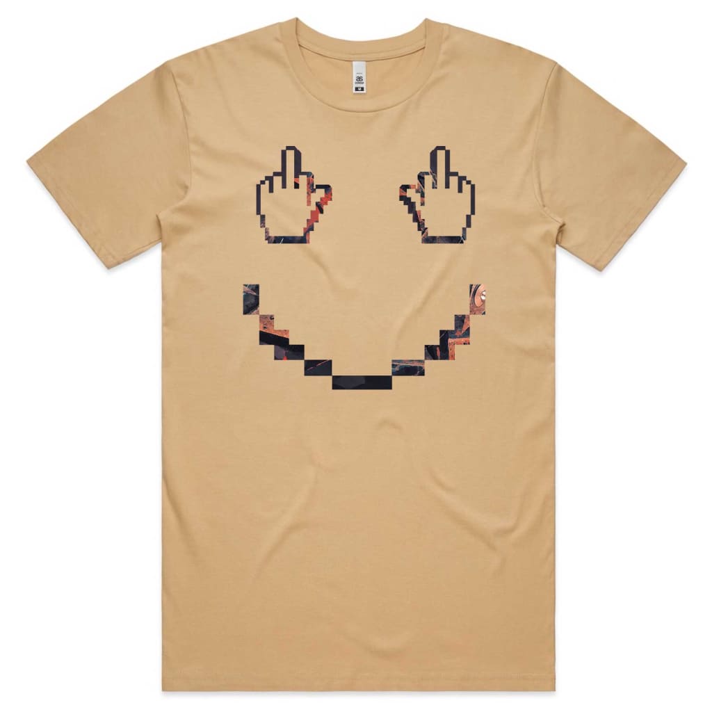 Finger Pixel Face T-shirt