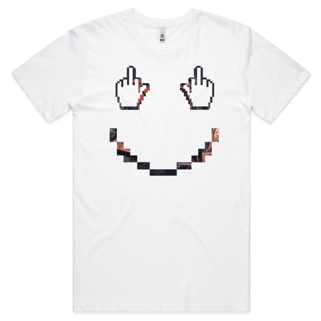 Finger Pixel Face T-shirt