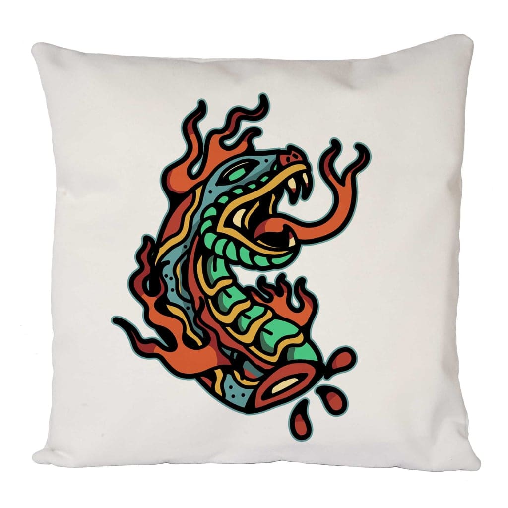 Flame Snake Cushion Cover