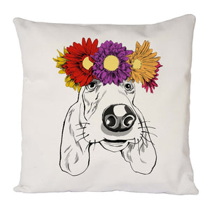 Floral Dog Cushion Cover