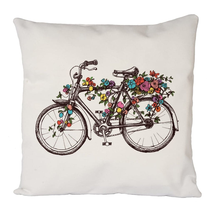 Flower Bike Cushion Cover