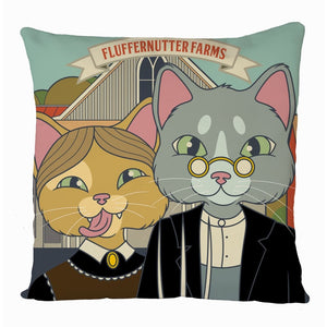 Fluffernutter Cats Cushion Cover