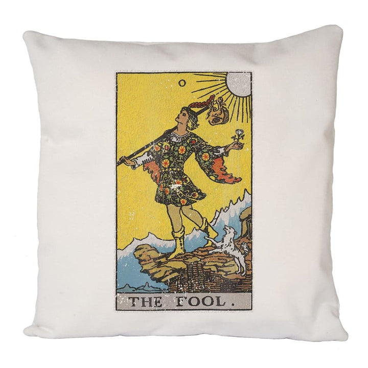 The Fool With Dog Cushion Cover