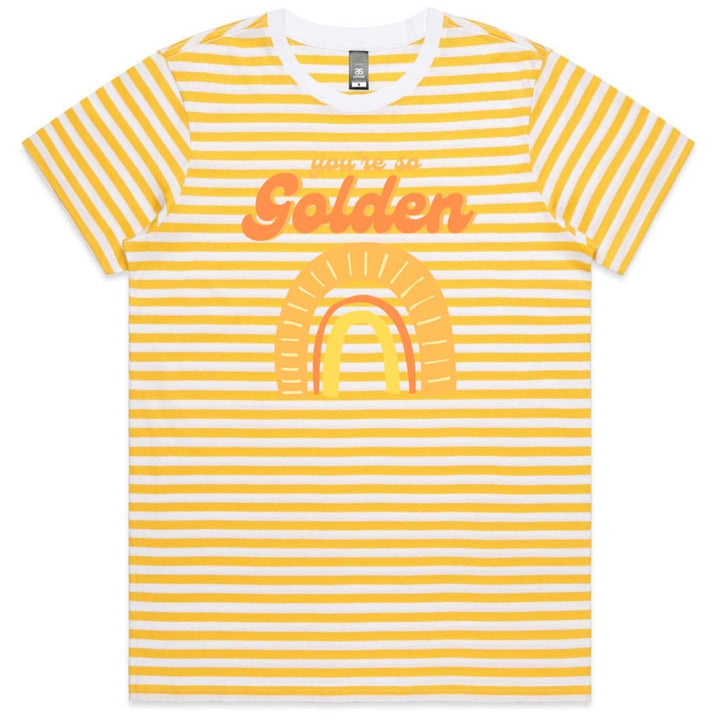 So Golden Ladies Striped T-shirt