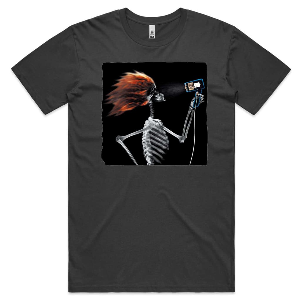 Hair Dryer Skull T-shirt