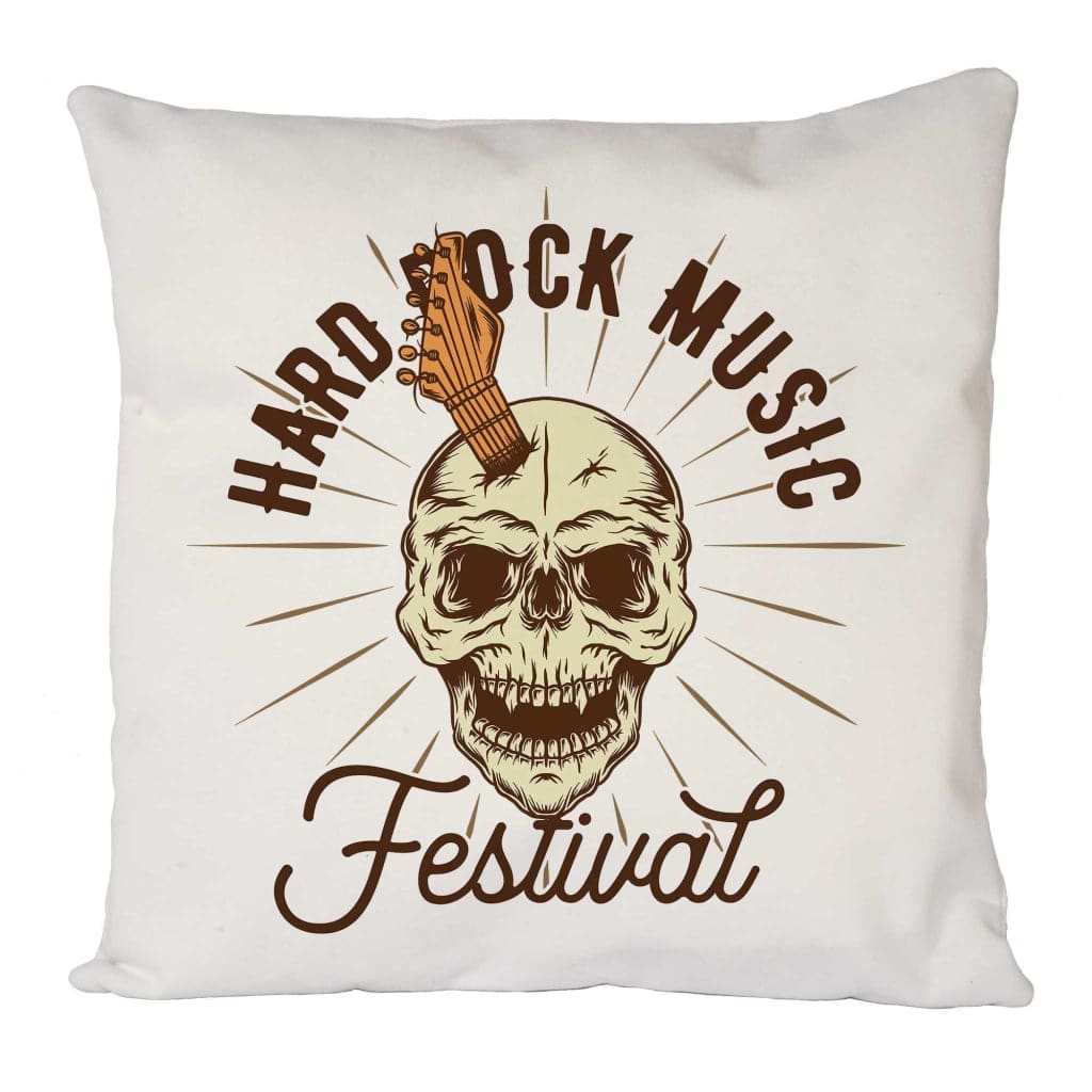 Hard Rock Music Festival Cushion Cover