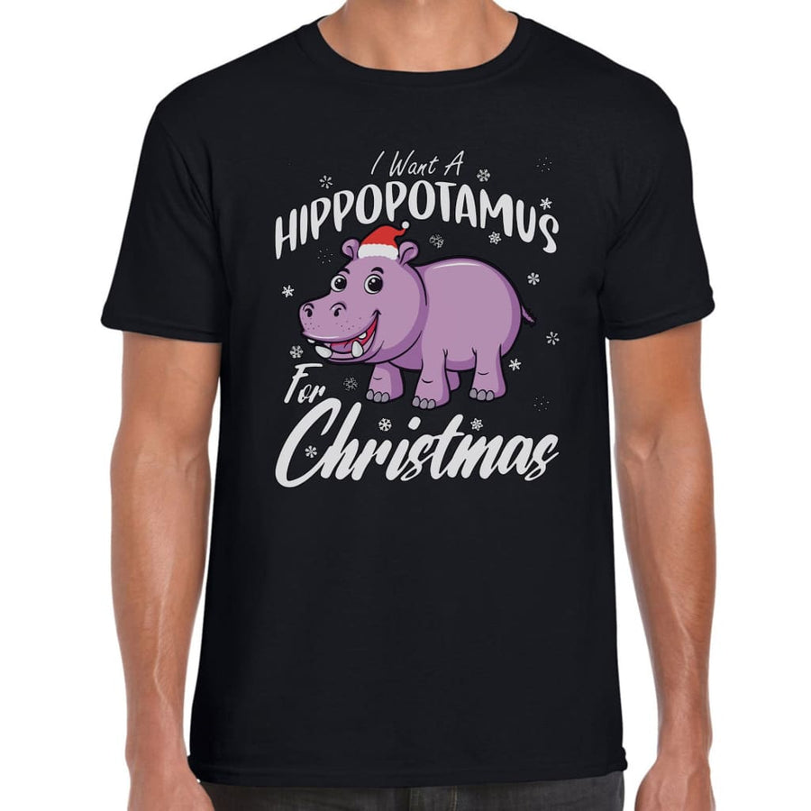 Hippo for Christmas T-shirt