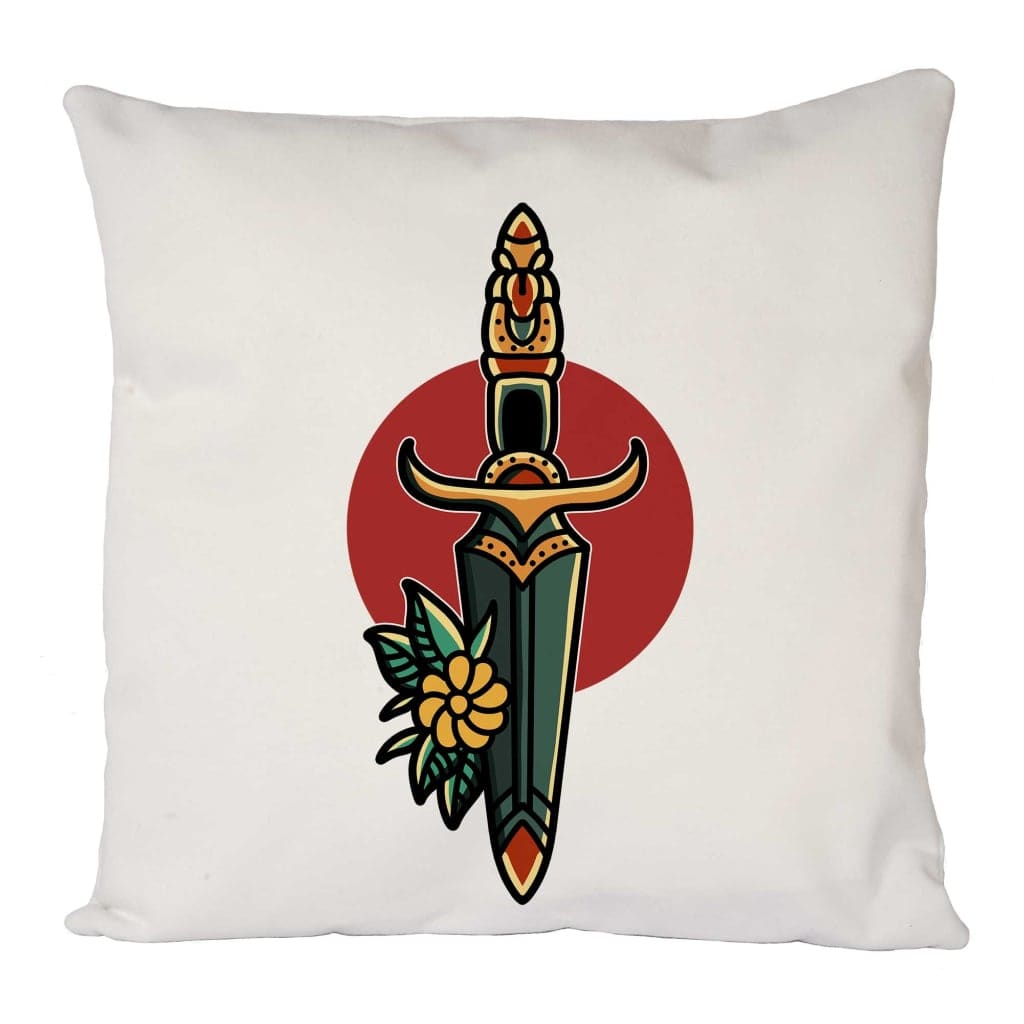 Knife Tattoo Cushion Cover