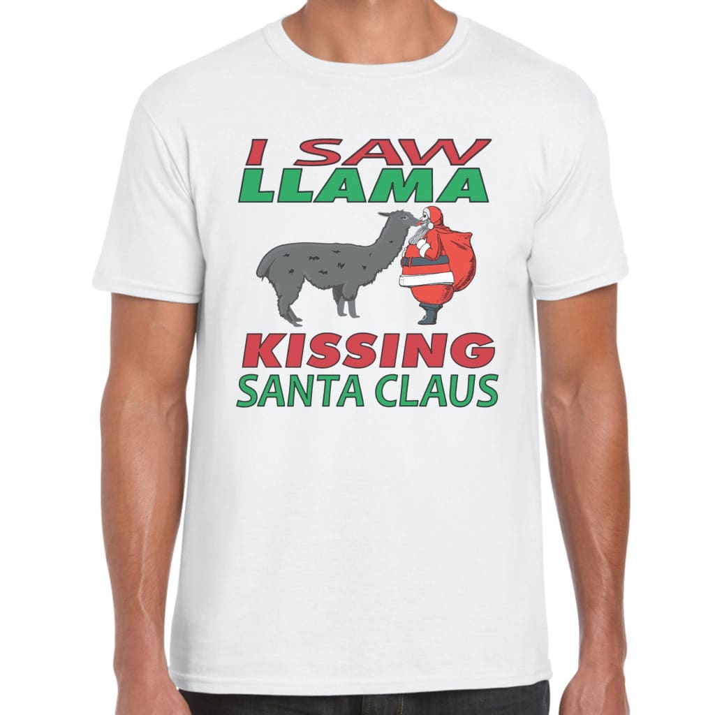 Llama Santa T-shirt