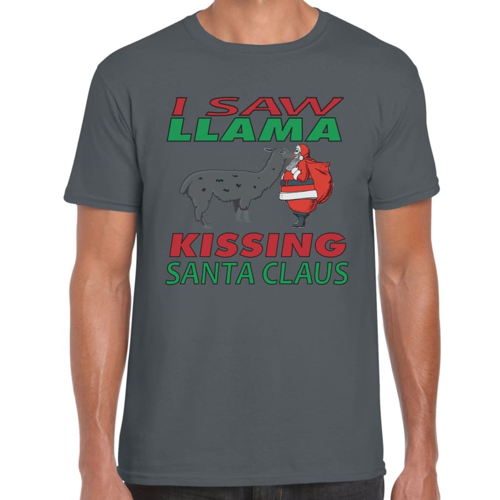 Llama Santa T-shirt