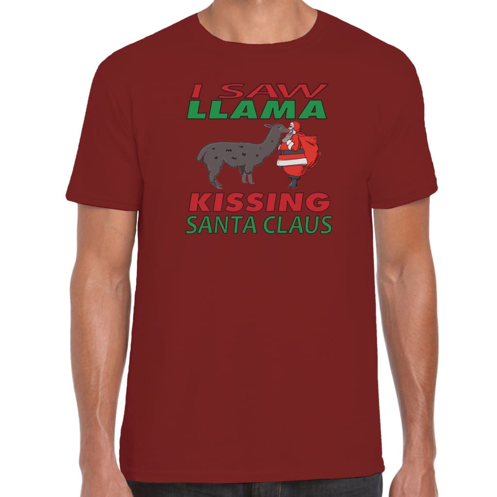 Llama Santa T-shirt