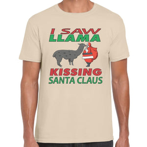 Llama Santa T-shirt