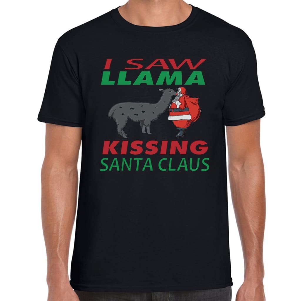 Llama Santa T-shirt