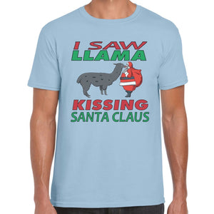 Llama Santa T-shirt