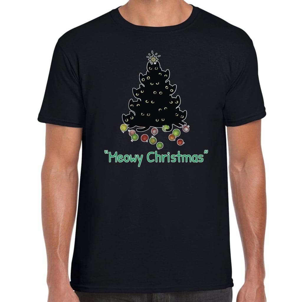 Meowy Christmas T-Shirt