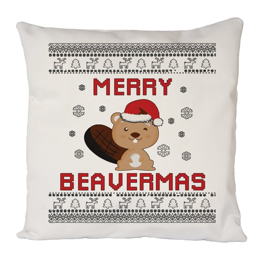 Merry Beavermas Cushion Cover