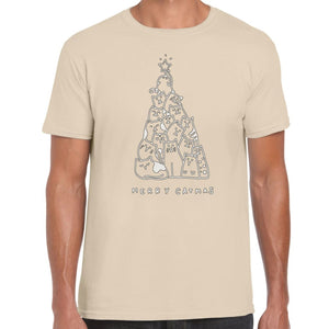Merry Catmas Tree T-shirt