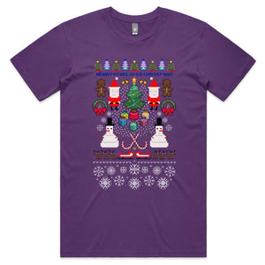 Merry Pixelated Christmas T-shirt