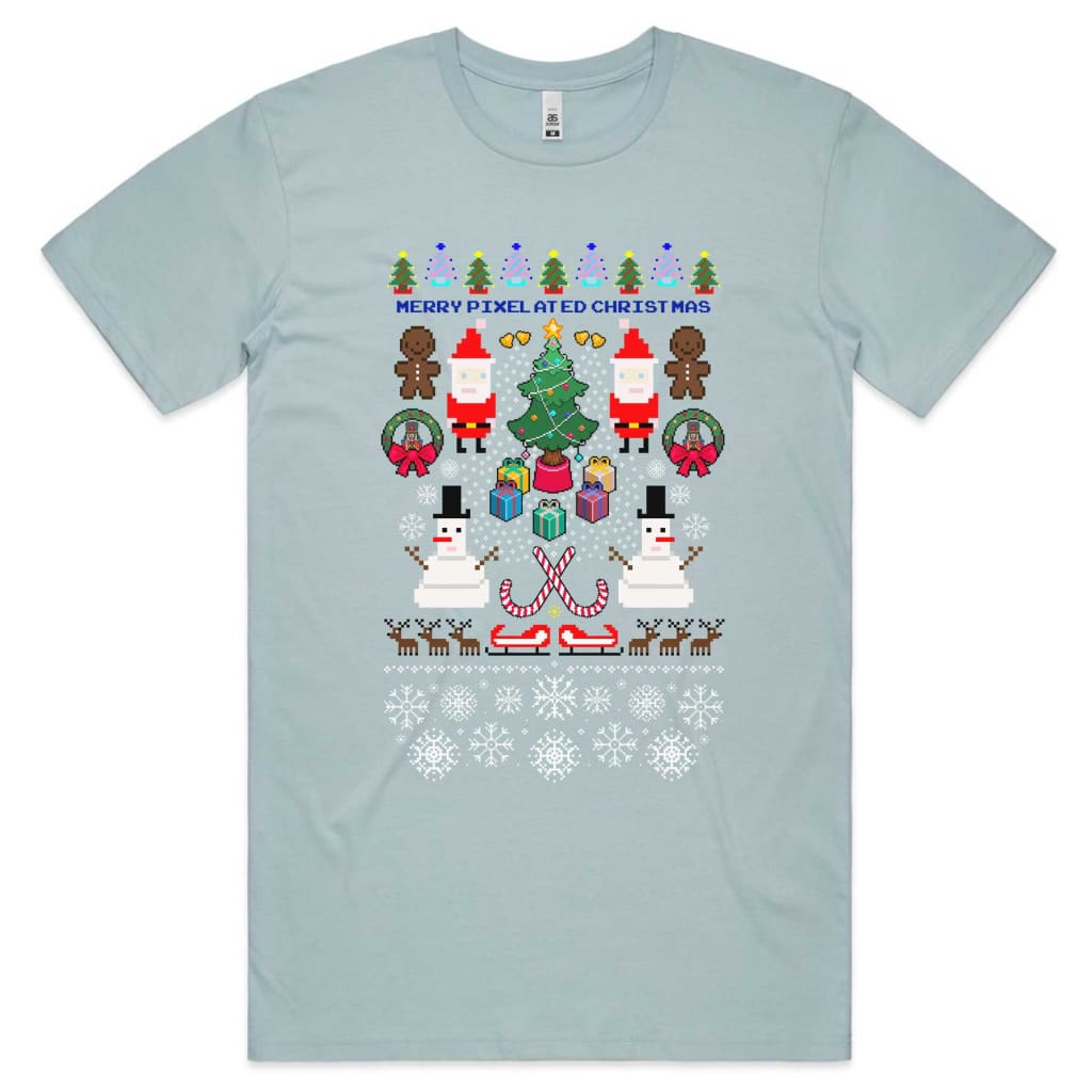 Merry Pixelated Christmas T-shirt