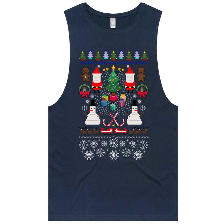 Merry Pixelated Christmas Vest