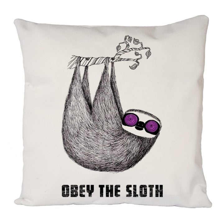 Obey The Sloth Cushion Cover
