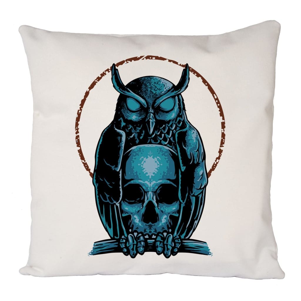 Owl Skull Cushion Cover