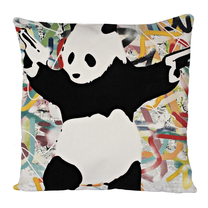 Panda Guns Cushion Cover