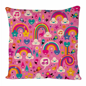 Pink Rainbow Cloud Cushion Cover