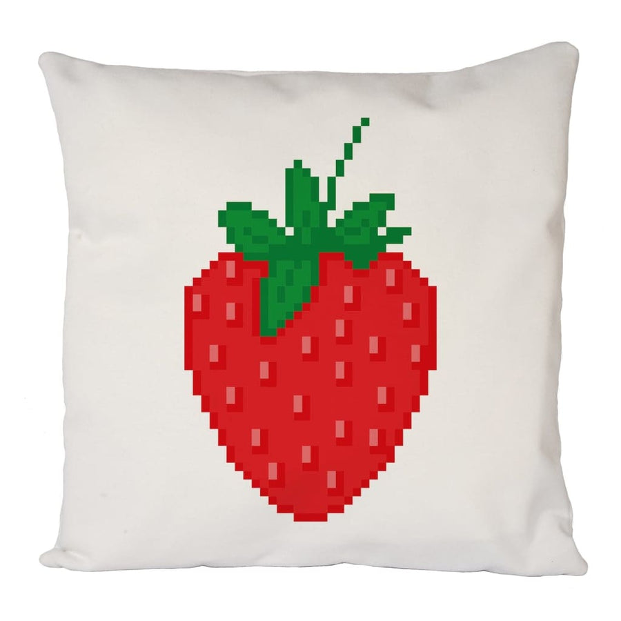 Pixel Strawberry Cushion Cover