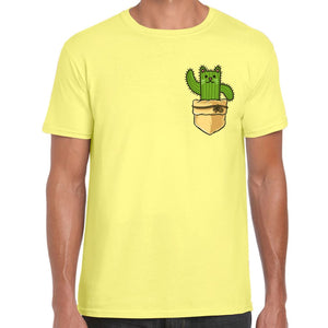 Pocket Cactus Kitten T-shirt